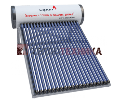 Солнечный водонагреватель SAPUN-CPS 165/SS нерж.сталь